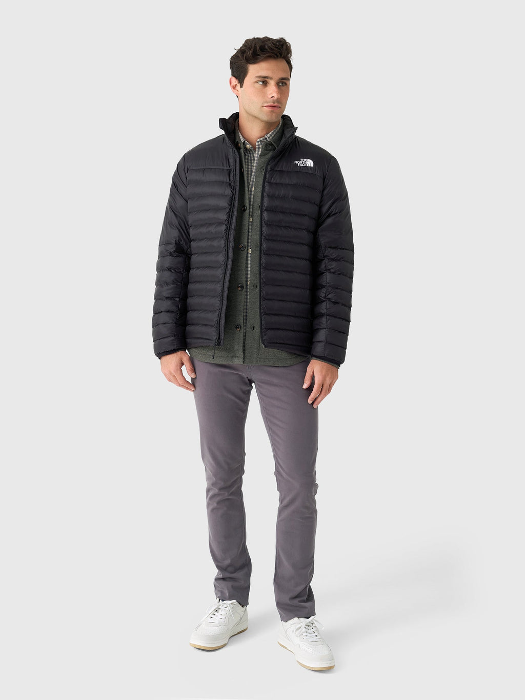 The North Face Black Narrow-Quilt Stand-Collar Jacket