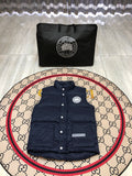 Canada Goose Navy Blue Stand-Collar Quilted Vest