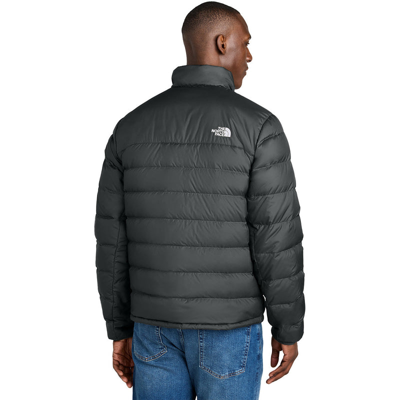 The North Face Black Zip-Chest Stand-Collar Puffer Jacket
