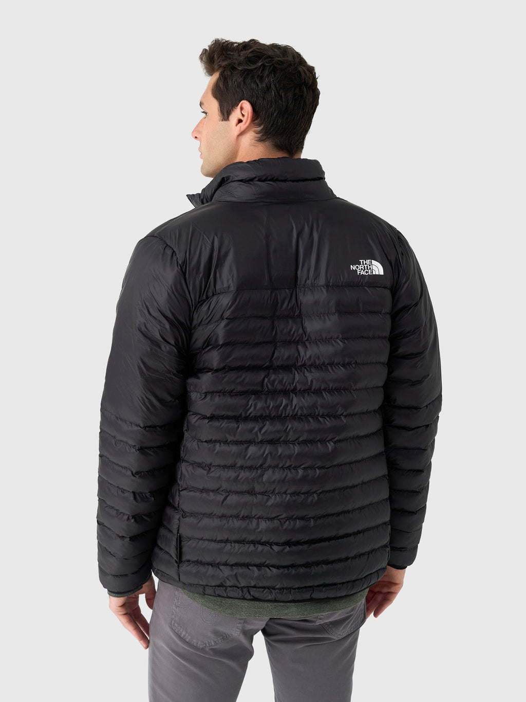 The North Face Black Narrow-Quilt Stand-Collar Jacket