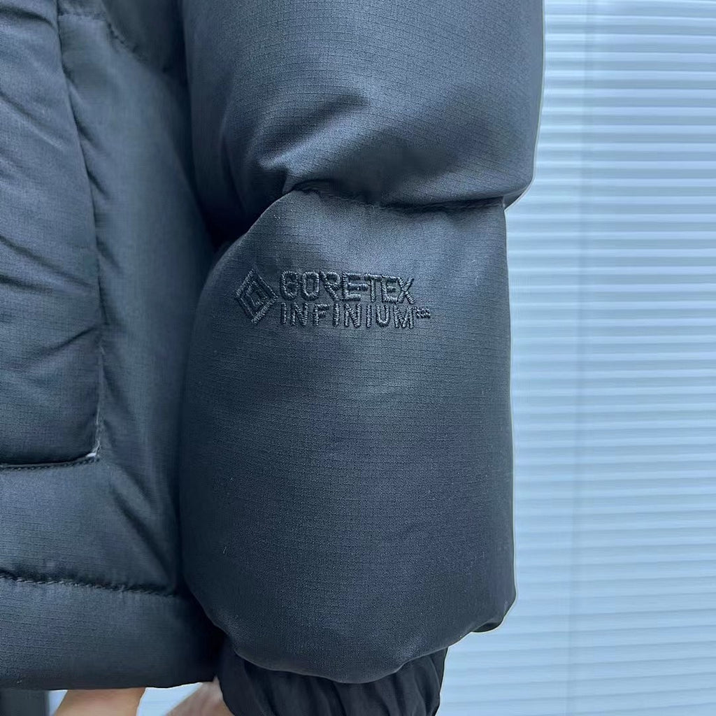 The North Face Black Tonal-Logo Hooded Puffer Jacket