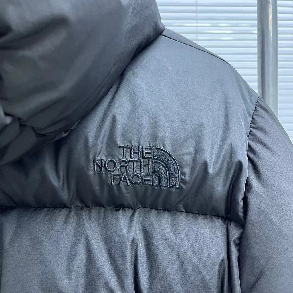 The North Face Black Tonal-Logo Hooded Puffer Jacket