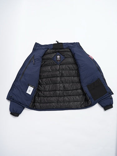 Canada Goose Navy Blue Chest-Zip Stand-Collar Puffer Jacket