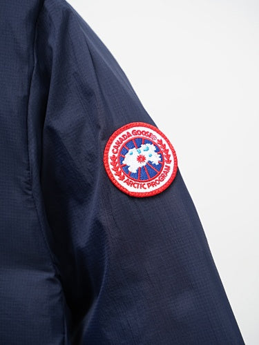 Canada Goose Navy Blue Chest-Zip Stand-Collar Puffer Jacket