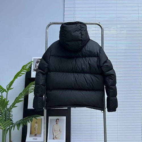The North Face Black Tonal-Logo Hooded Puffer Jacket