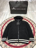 Moose Knuckles Black Hooded Teddy Jacket