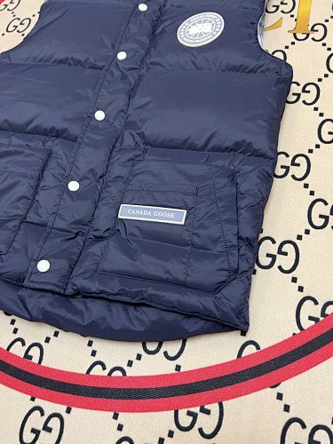 Canada Goose Navy Blue Stand-Collar Quilted Vest