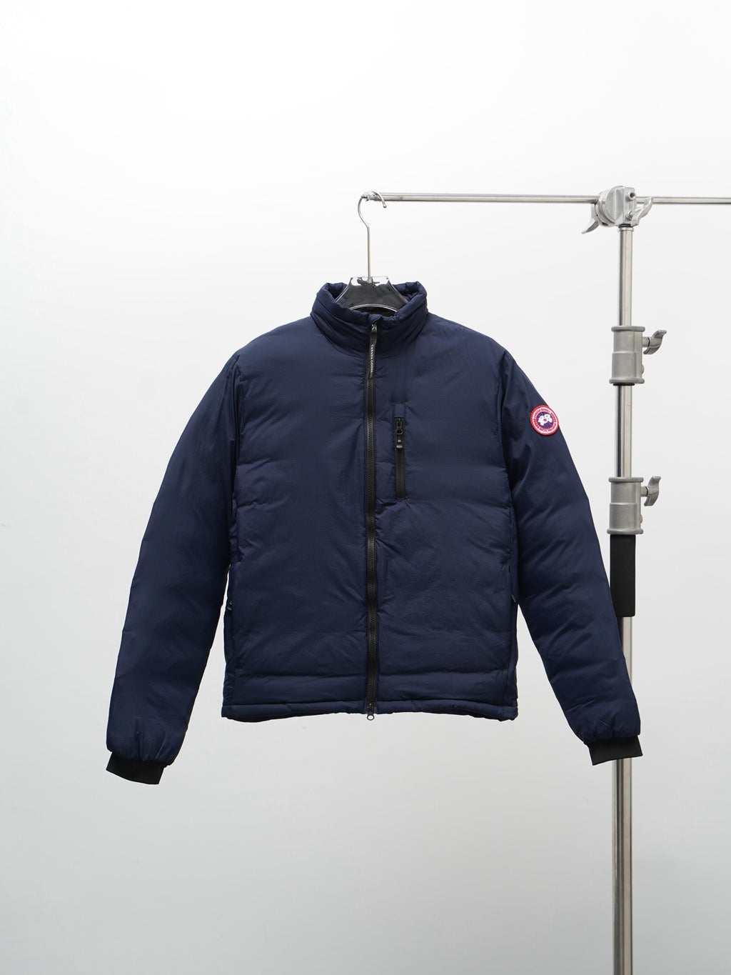 Canada Goose Navy Blue Chest-Zip Stand-Collar Puffer Jacket