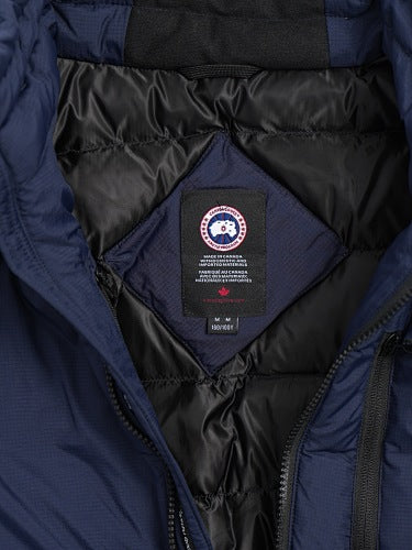 Canada Goose Navy Blue Chest-Zip Stand-Collar Puffer Jacket