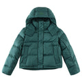Lululemon Deep Teal Green Logo-Hood Quilted Puffer Jacket