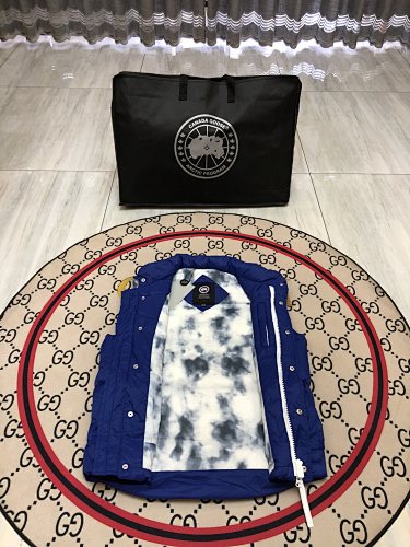Canada Goose Royal Blue Stand-Collar Quilted Vest
