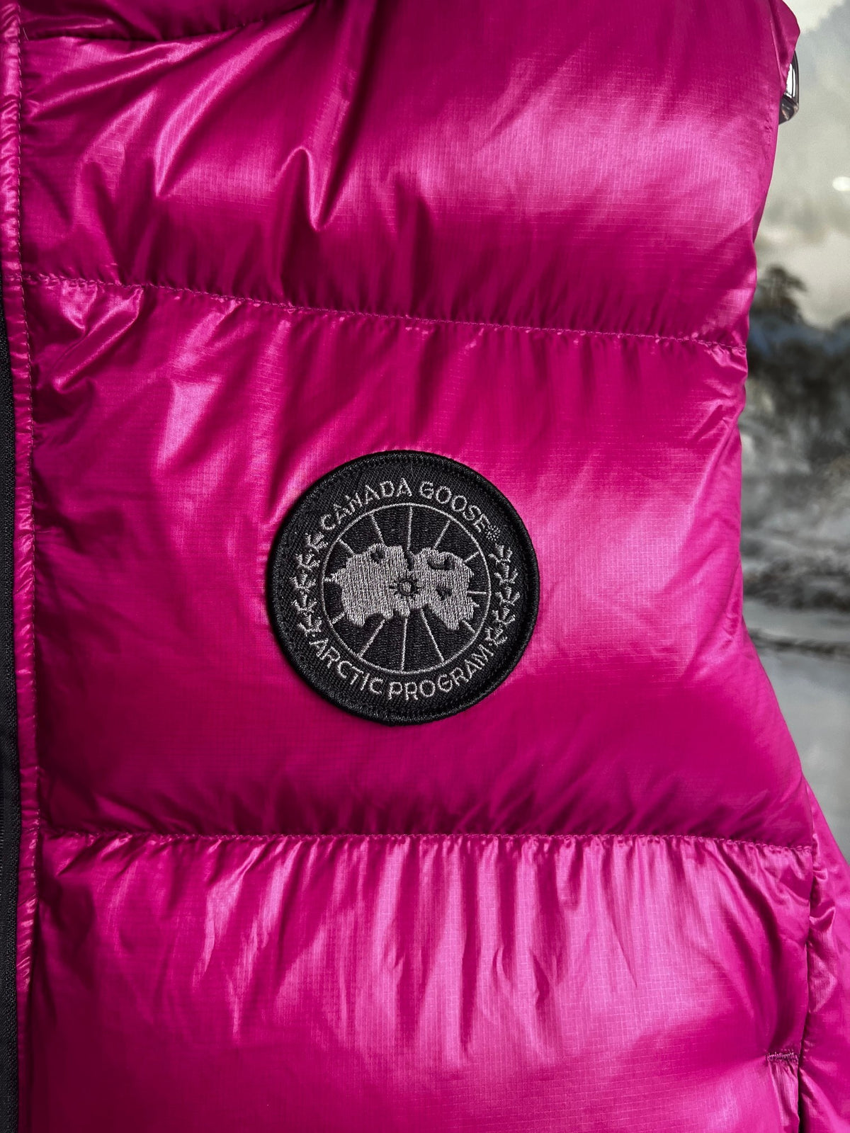 Canada Goose Fuchsia Pink Glossy Puffer Vest