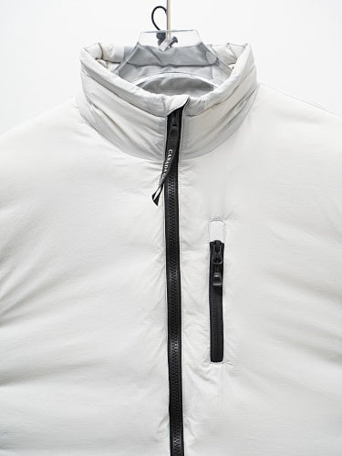 Canada Goose White Chest-Zip Stand-Collar Puffer Jacket
