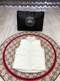 Canada Goose White Stand-Collar Quilted Vest