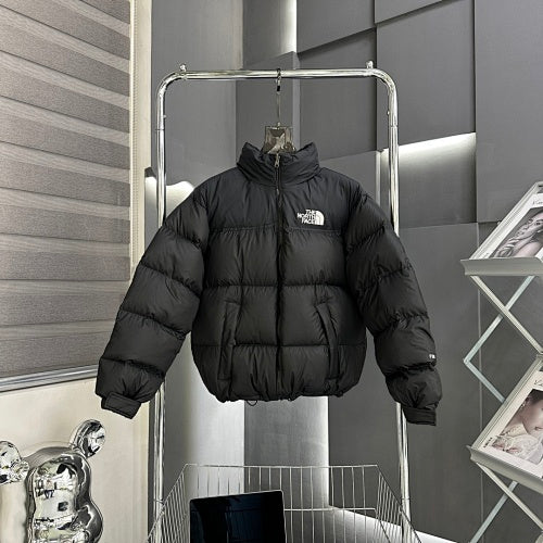 The North Face Black Stand-Collar Quilted Puffer Jacket