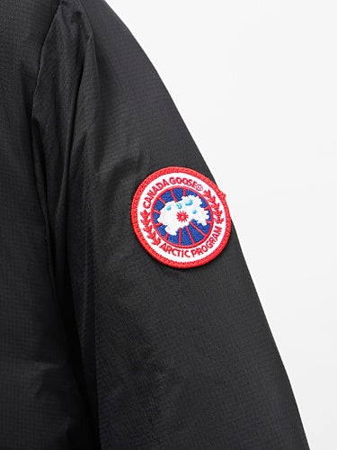 Canada Goose Black Chest-Zip Stand-Collar Puffer Jacket