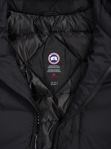 Canada Goose Black Chest-Zip Stand-Collar Puffer Jacket