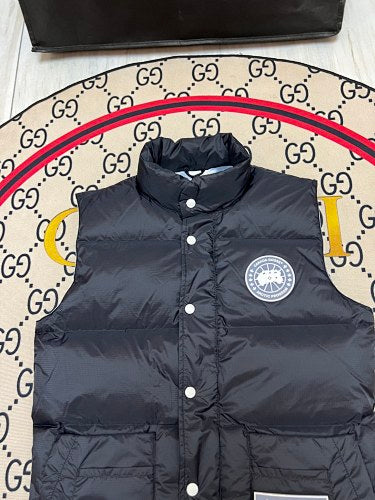 Canada Goose Black Stand-Collar Quilted Vest