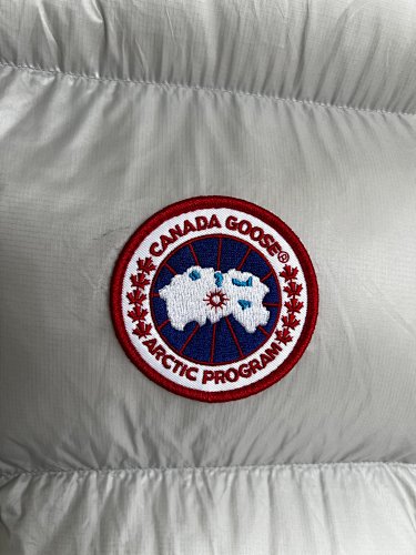 Canada Goose Pearl White Glossy Puffer Vest