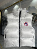 Canada Goose Pearl White Glossy Puffer Vest