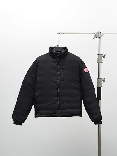 Canada Goose Black Chest-Zip Stand-Collar Puffer Jacket