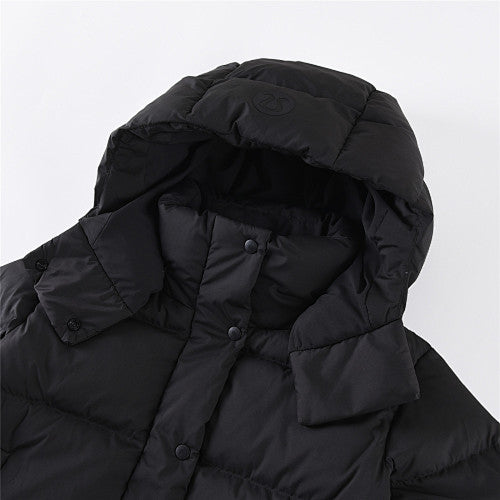 Lululemon Black Tonal-Logo Hooded Quilted Puffer Jacket