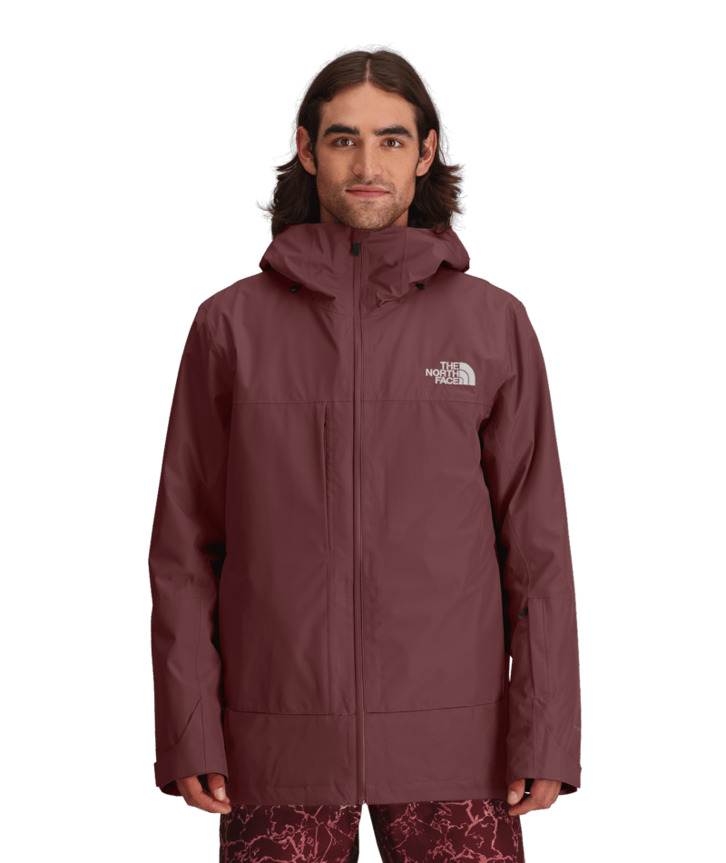 The North Face Burgundy Layered-Look Hooded Jacket