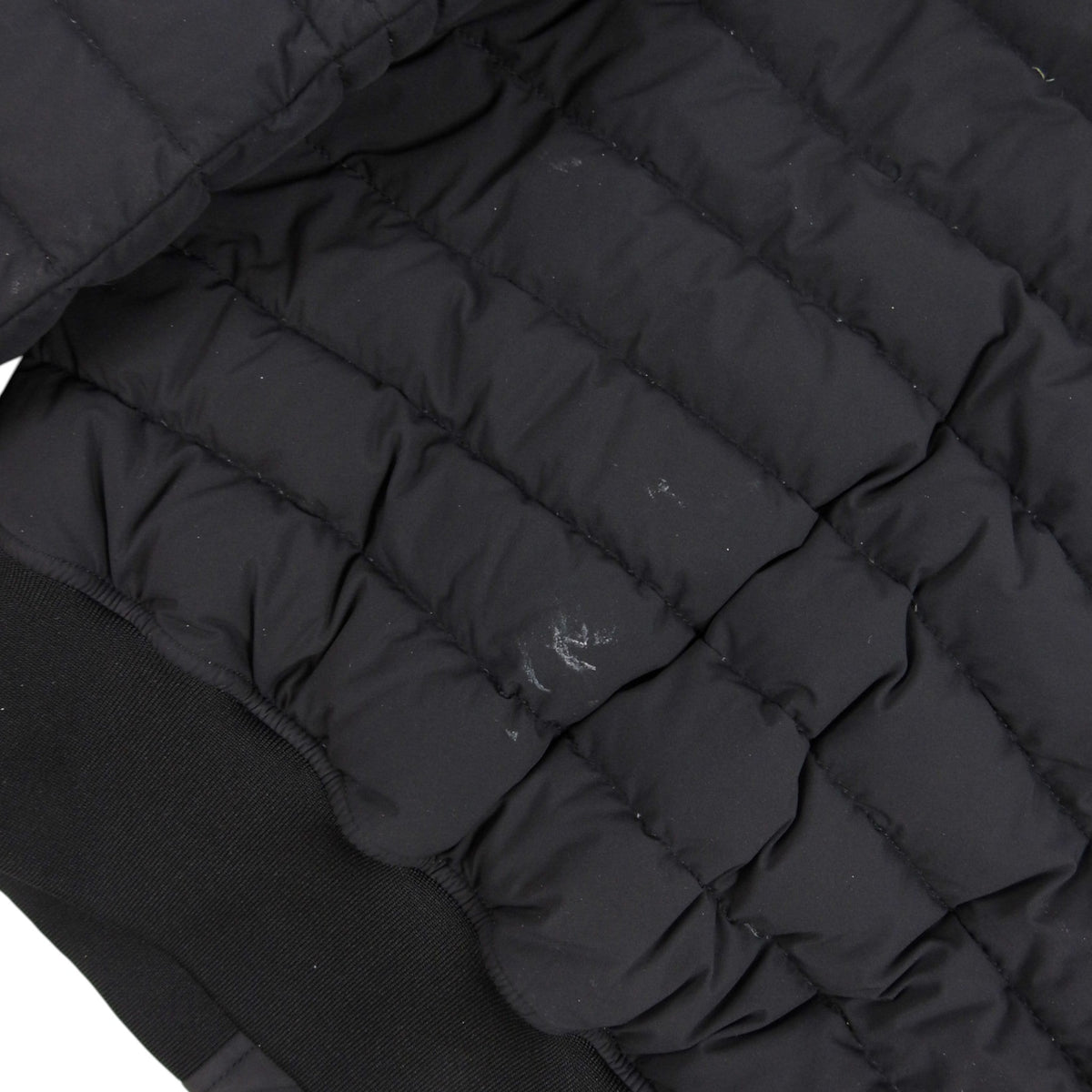 Moncler Black Mixed-Quilt Ribbed-Trim Bomber Jacket