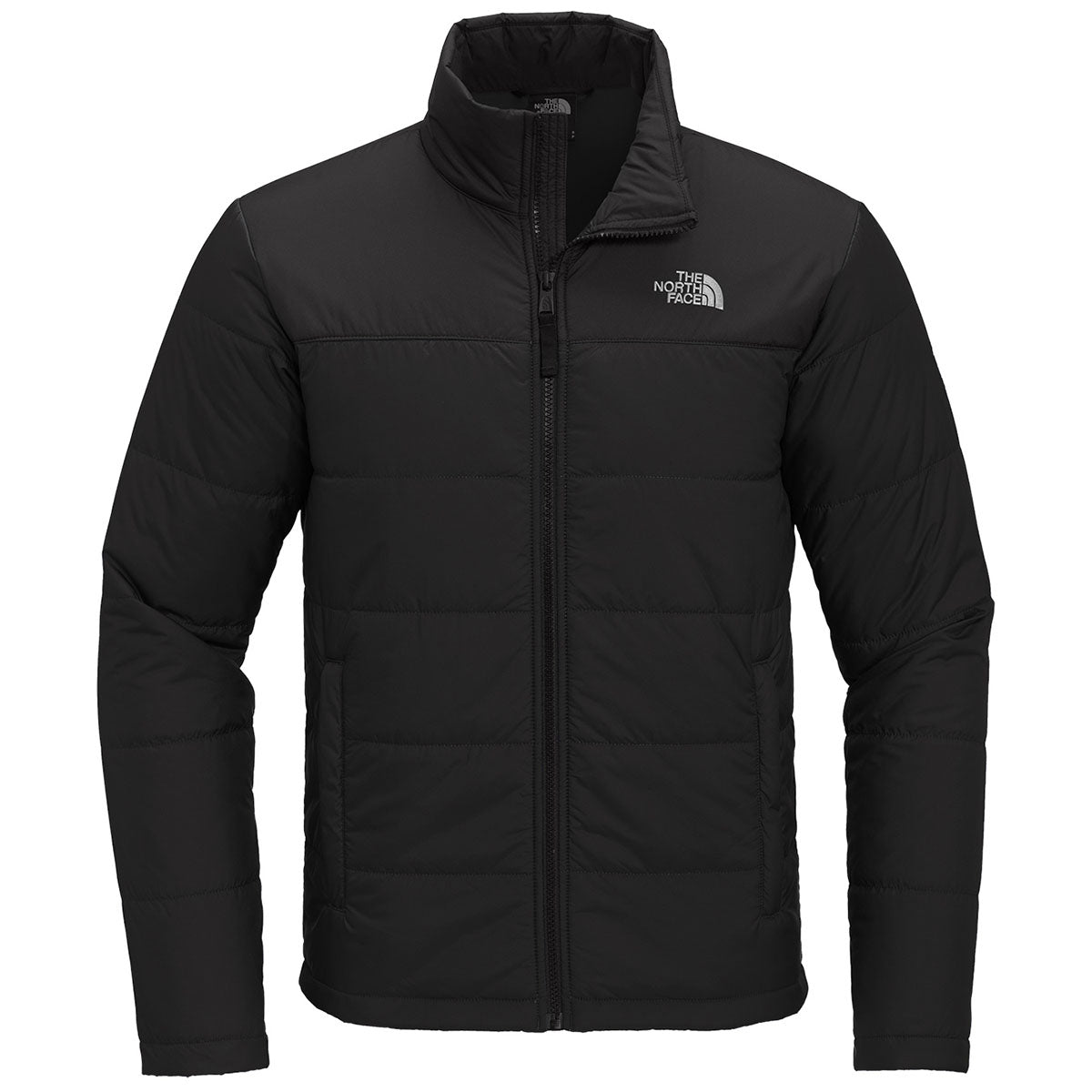 The North Face Black Stand-Collar Quilted Jacket