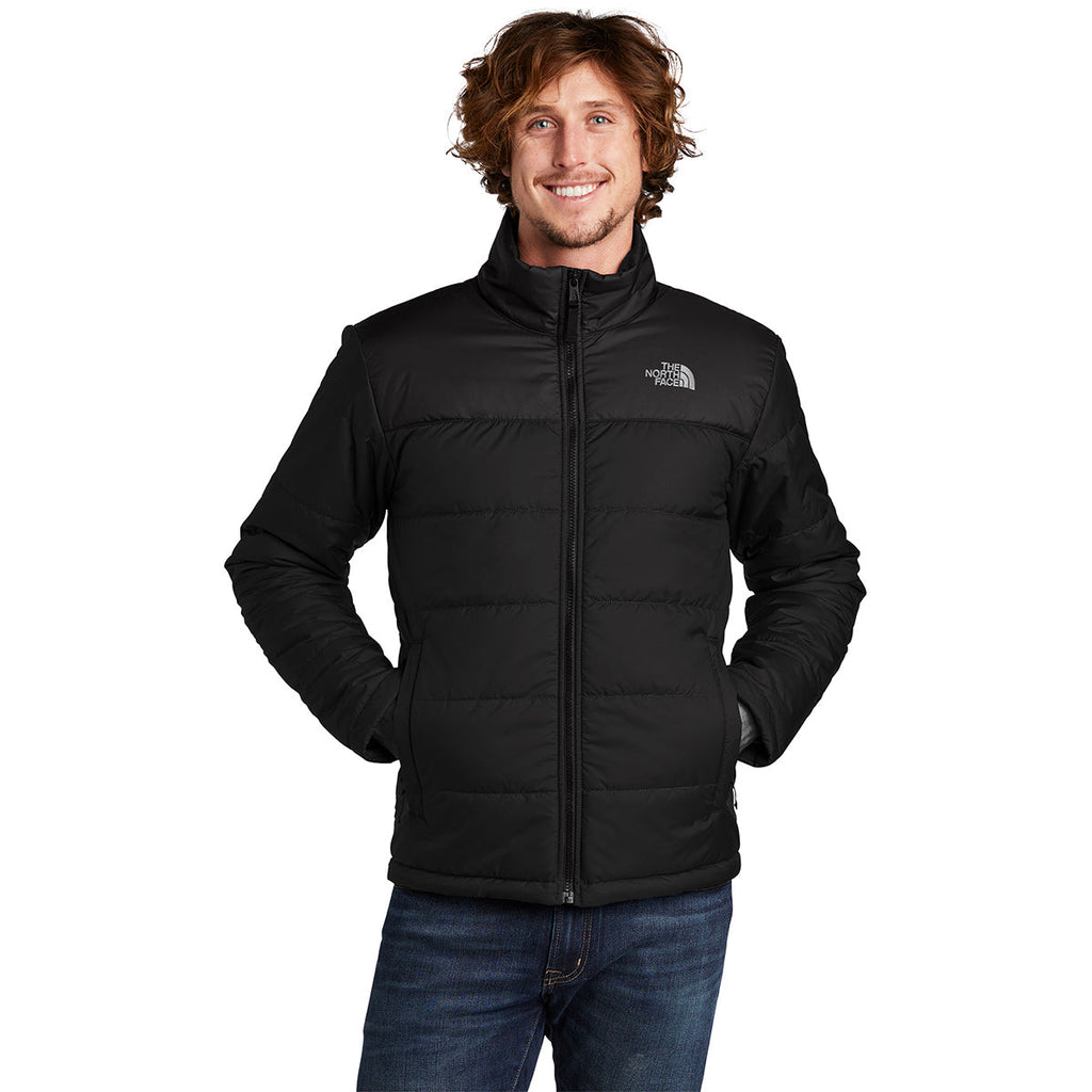 The North Face Black Stand-Collar Quilted Jacket