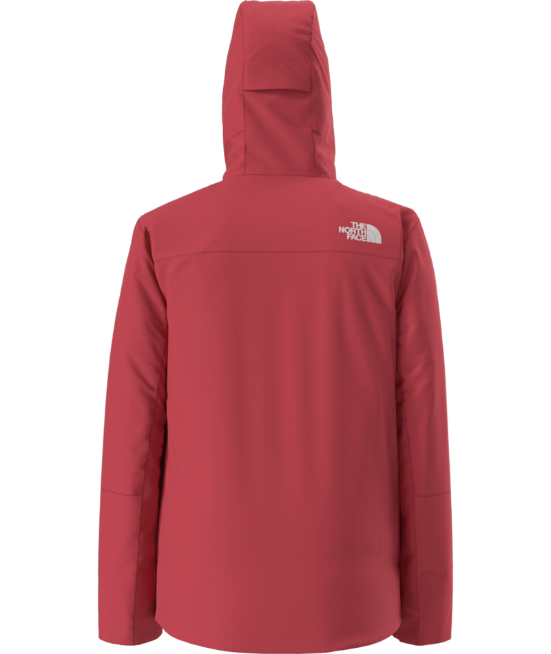 The North Face Red Hooded Zip-Chest Jacket