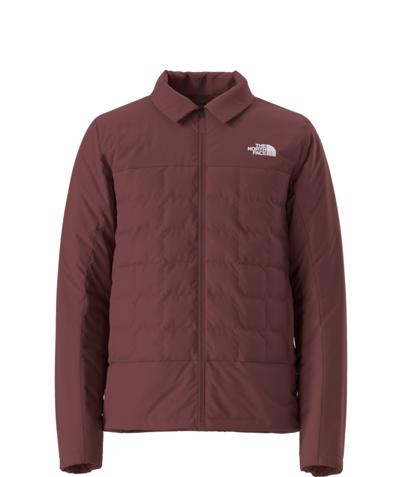The North Face Burgundy Layered-Look Hooded Jacket