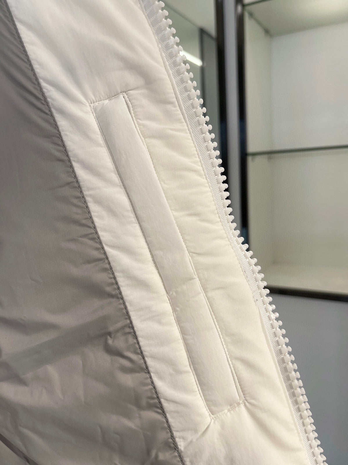 Canada Goose White Tonal-Badge Quilted Puffer Vest