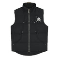 Moose Knuckles Black Silver-Stud Quilted Puffer Vest