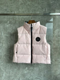Canada Goose Pale Blush Pink Black-Badge Puffer Vest