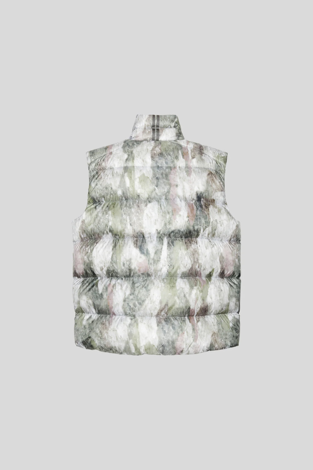 Canada Goose Sage Green and White Abstract-Print Puffer Vest