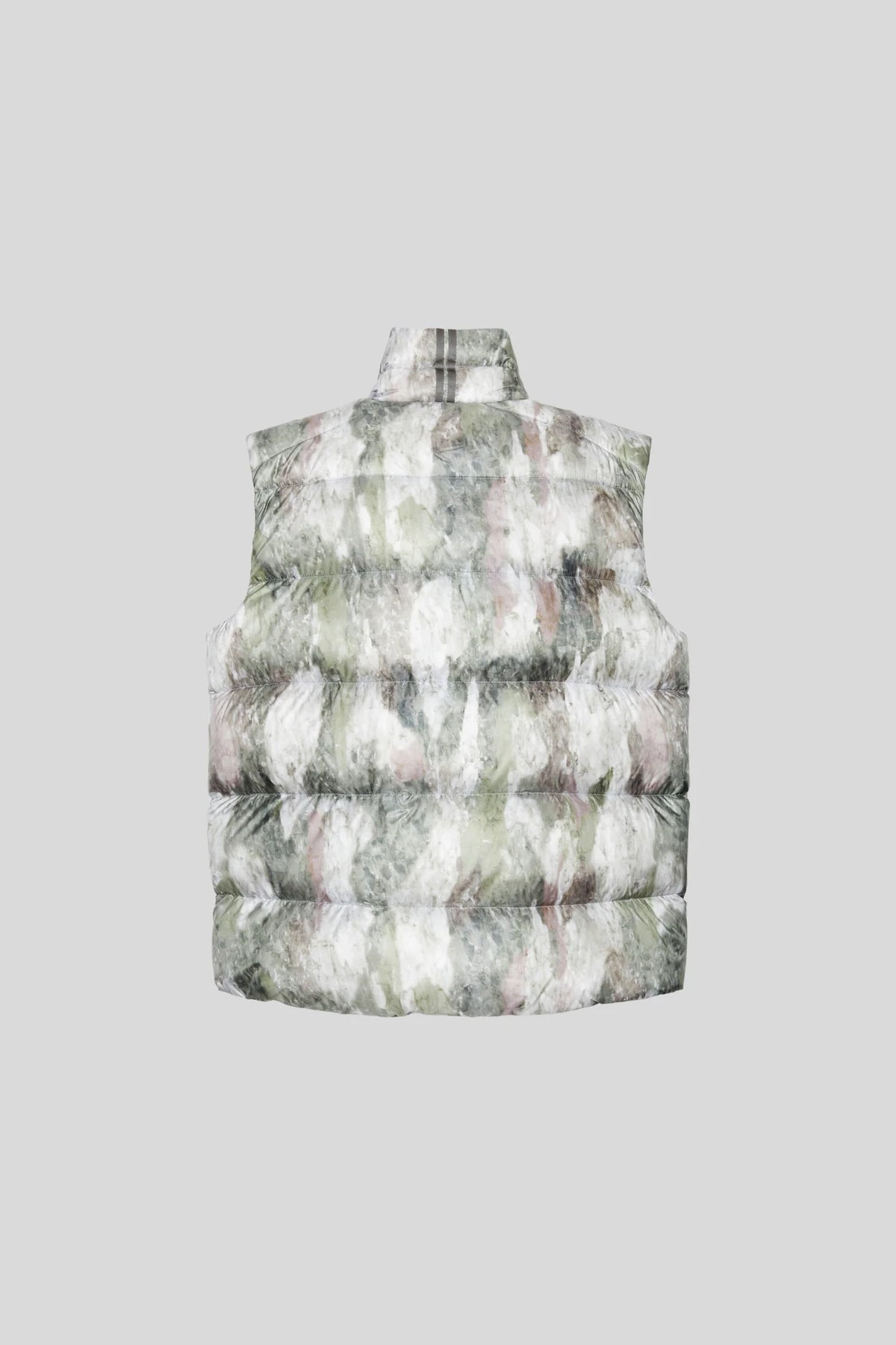 Canada Goose Sage Green and White Abstract-Print Puffer Vest