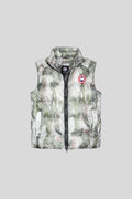Canada Goose Sage Green and White Abstract-Print Puffer Vest