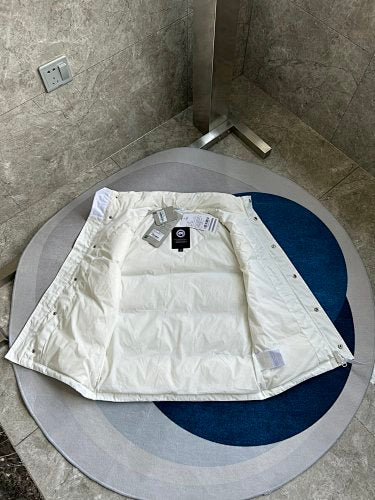 Canada Goose White Tonal-Logo Puffer Vest
