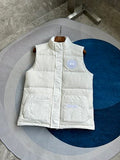 Canada Goose White Tonal-Logo Puffer Vest