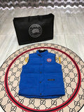 Canada Goose Royal Blue Logo-Badge Quilted Puffer Vest