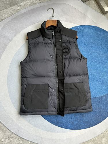 Canada Goose Black Tonal-Logo Puffer Vest