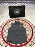Canada Goose Gray Logo-Badge Quilted Puffer Vest